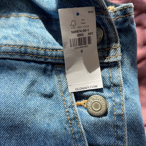 Jean Overalls for Women old navy size 0 never worn - Picture 5 of 6